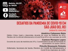OS DESAFIOS DA PANDEMIA DA COVID-19 EM SÃO JOÃO DEL-REI É O TEMA DA LIVE DA ADUFSJ E DO SINDS-UFSJ DESTA QUINTA (2)