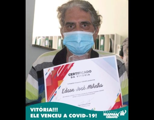 DEPOIS DE MESES INTERNADO POR COVID-19, PACIENTE TEM ALTA MÉDICA EM BARBACENA